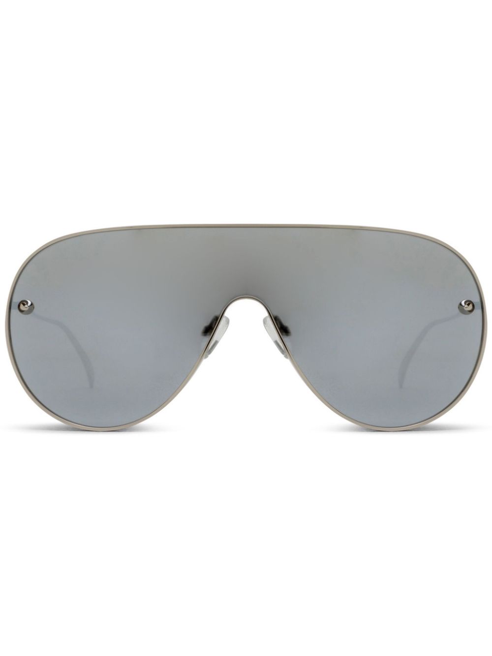 Alexander McQueen Eyewear oversize-frame sunglasses - Silver von Alexander McQueen Eyewear