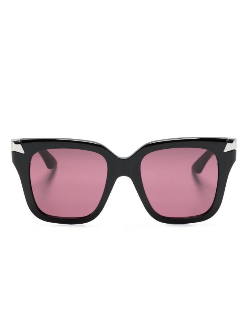 Alexander McQueen Eyewear oversized-frame sunglasses - Black von Alexander McQueen Eyewear