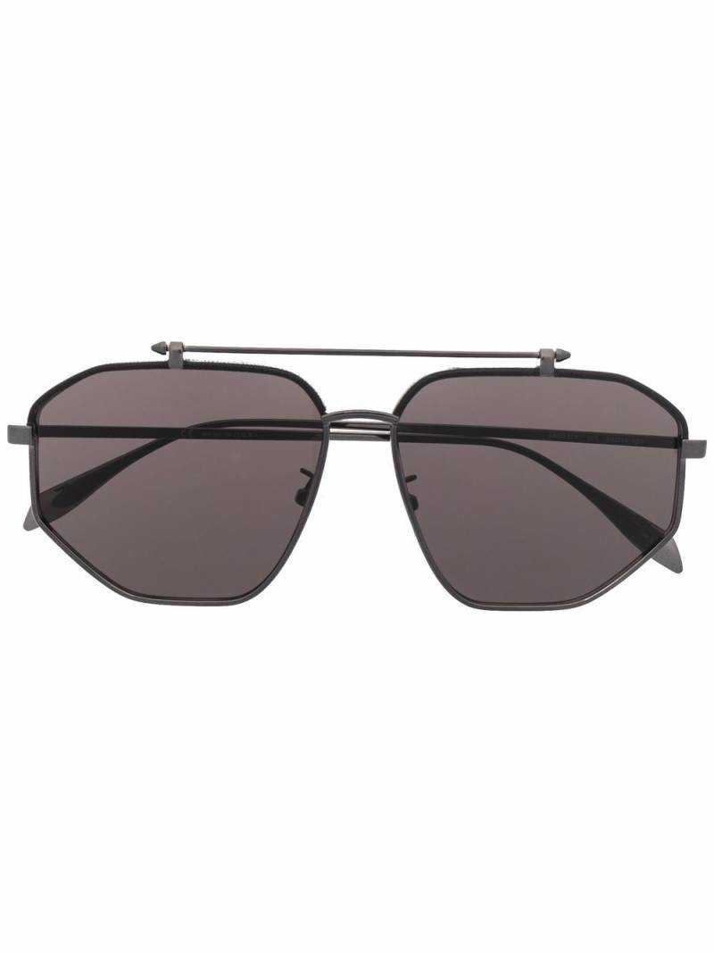 Alexander McQueen Eyewear pilot-frame sunglasses - Black von Alexander McQueen Eyewear