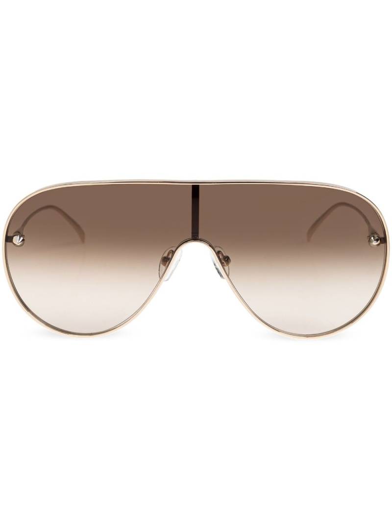 Alexander McQueen Eyewear pilot-frame sunglasses - Gold von Alexander McQueen Eyewear