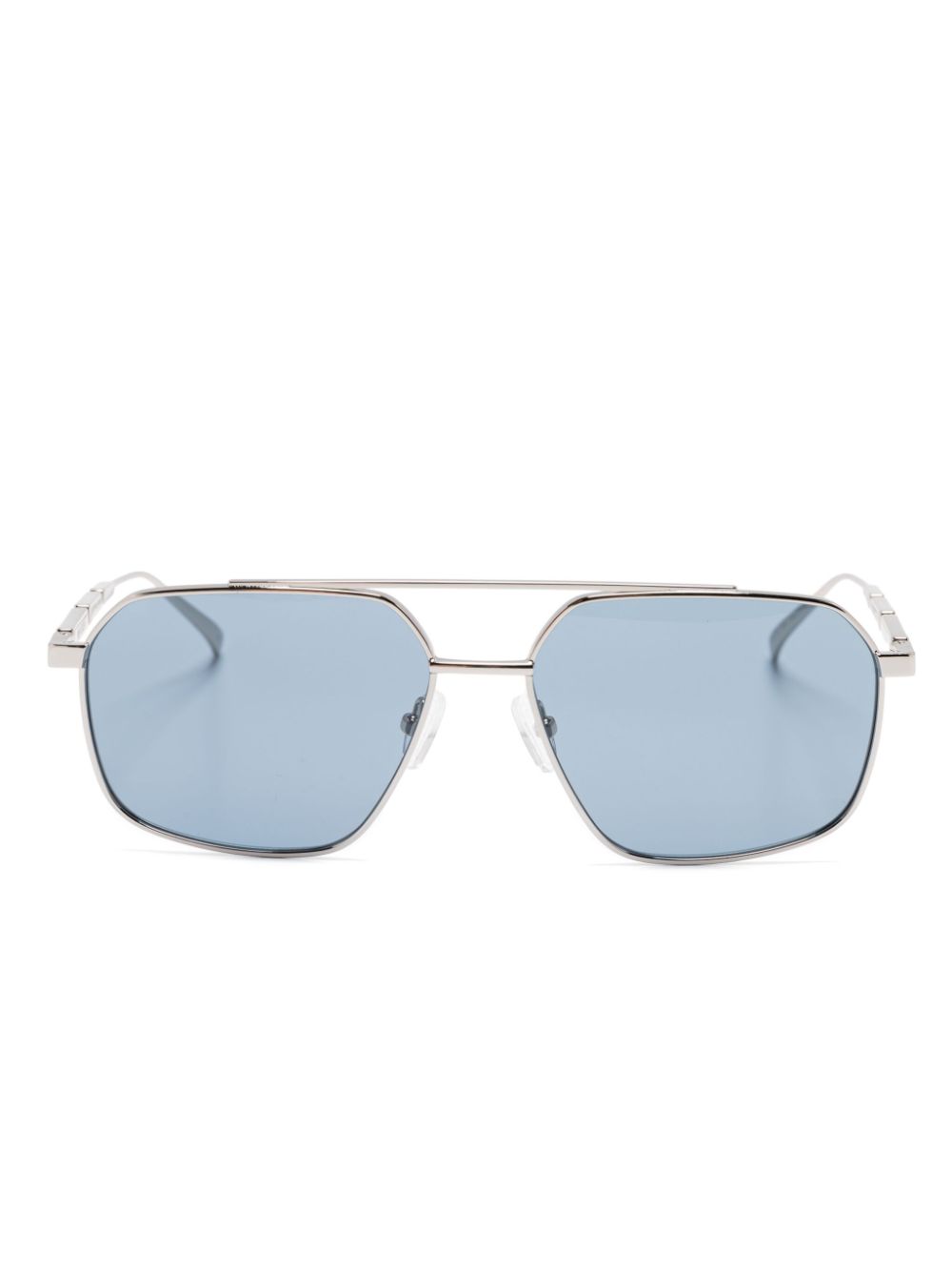 Alexander McQueen Eyewear pilot-frame sunglasses - Silver von Alexander McQueen Eyewear