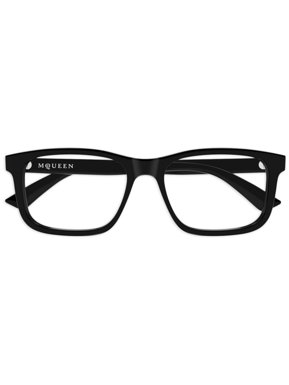 Alexander McQueen Eyewear rectangle-frame glasses - Black von Alexander McQueen Eyewear