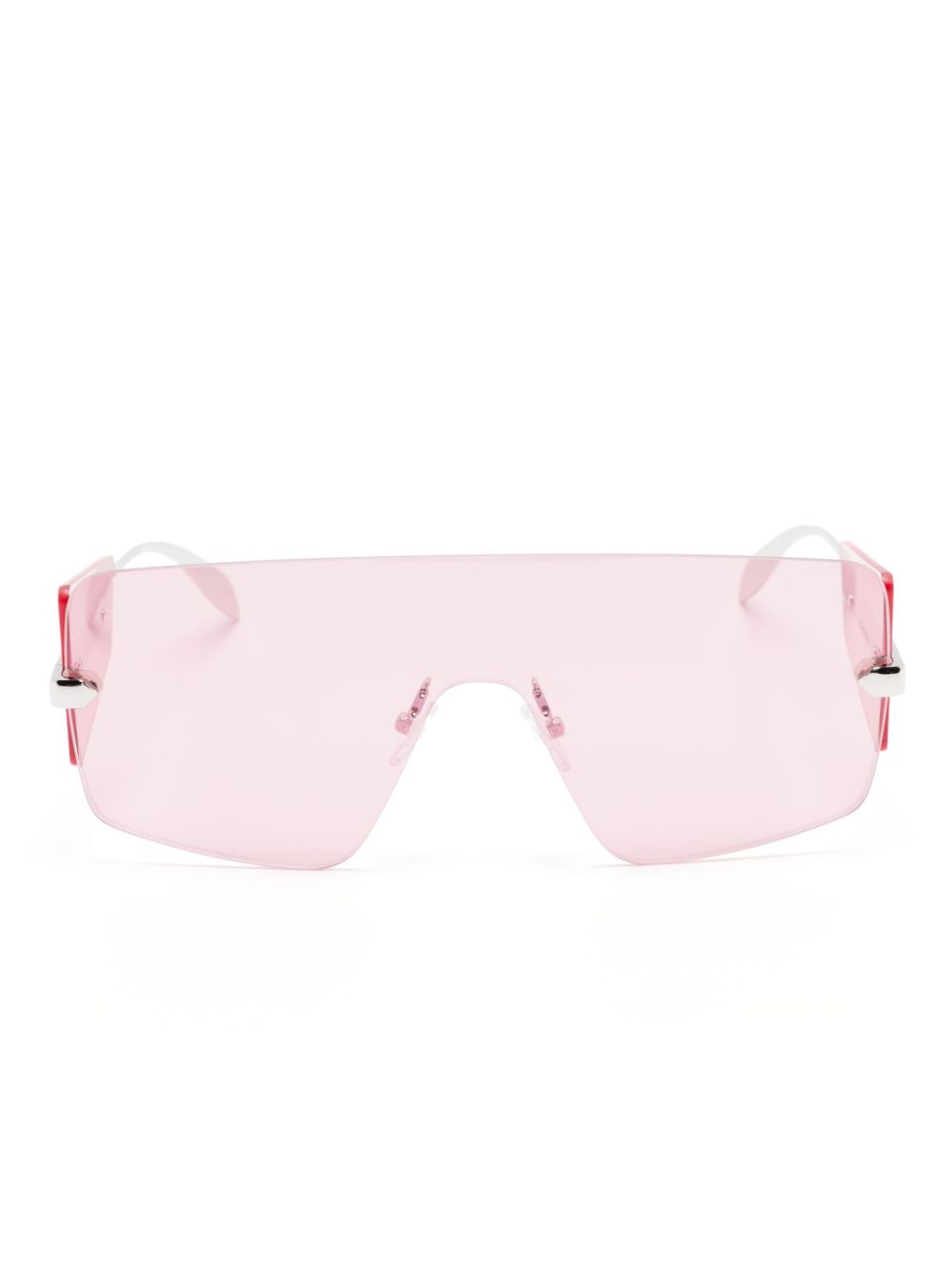 Alexander McQueen Eyewear shield-frame sunglasses - Pink von Alexander McQueen Eyewear