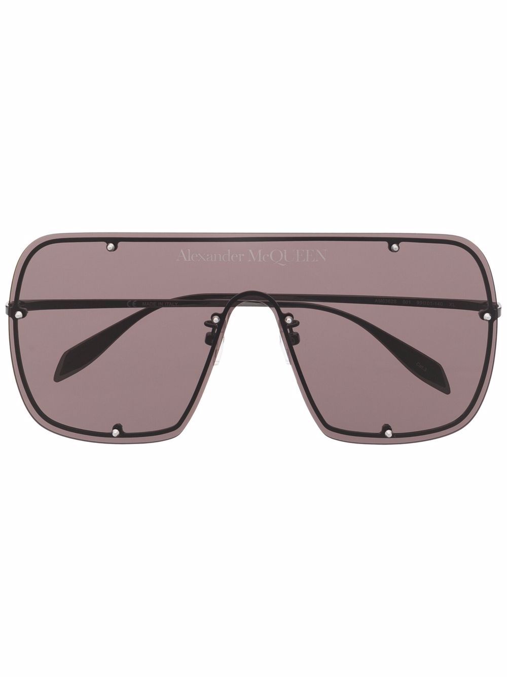 Alexander McQueen Eyewear tinted oversize-frame sunglasses - Black von Alexander McQueen Eyewear