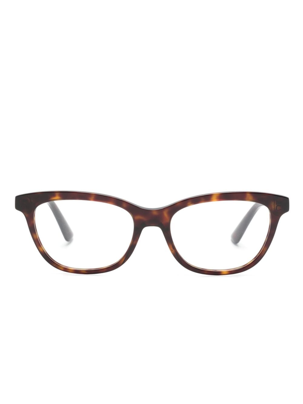 Alexander McQueen Eyewear tortoiseshell butterfly-frame glasses - Brown von Alexander McQueen Eyewear