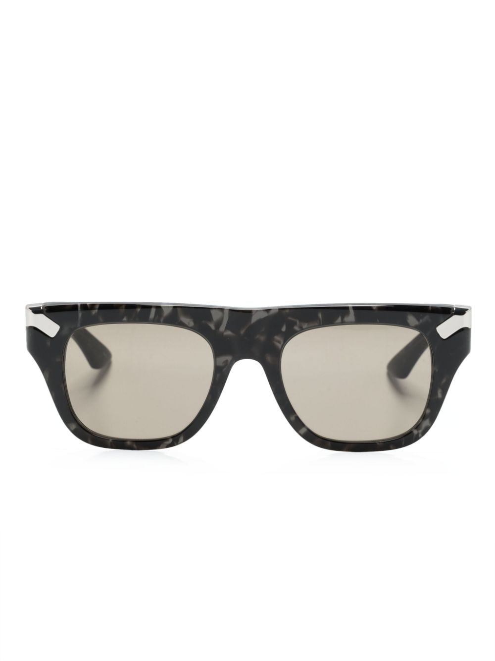 Alexander McQueen Eyewear tortoiseshell square-frame sunglasses - Brown von Alexander McQueen Eyewear