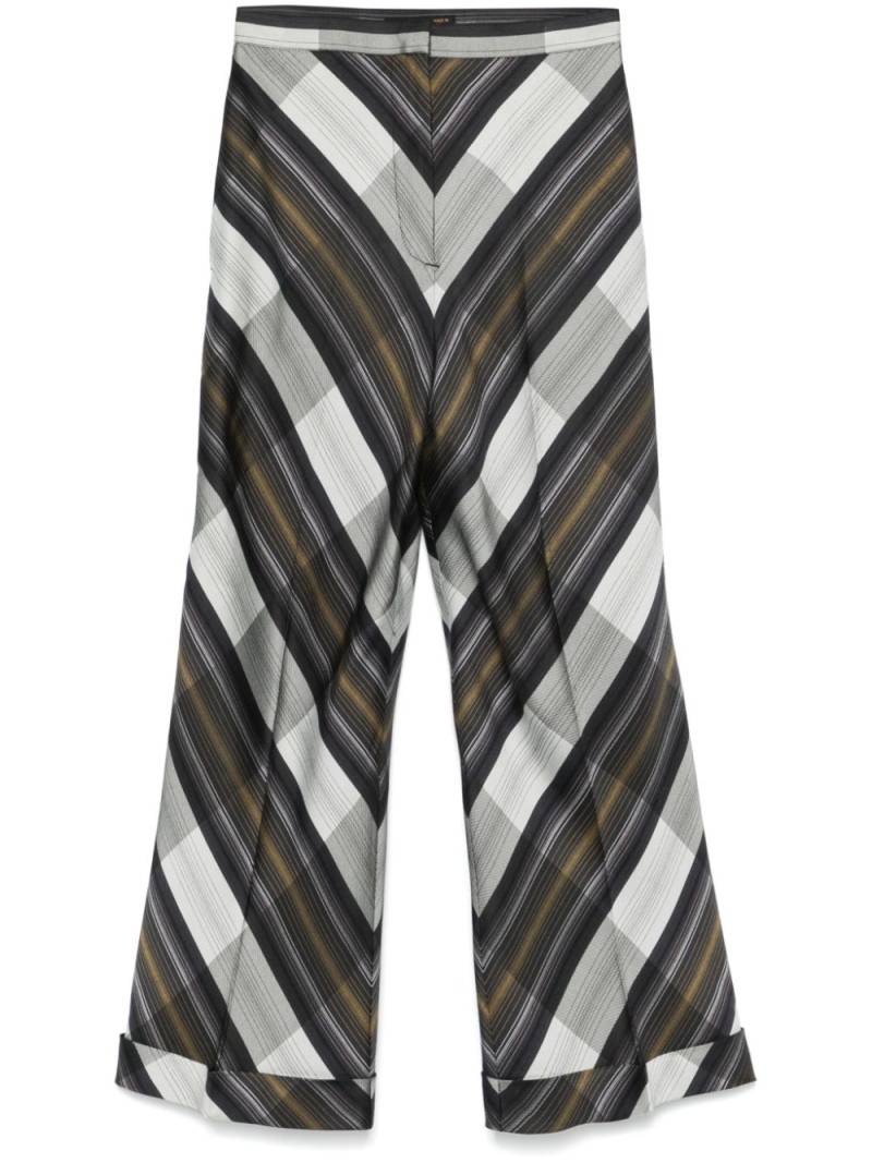 Alexander McQueen Pre-Owned 2000s diagonal-striped trousers - Grey von Alexander McQueen Pre-Owned