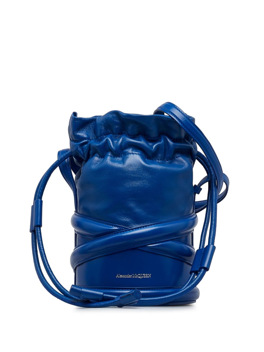 Alexander McQueen Pre-Owned 2022 small The Curve bucket shoulder bag - Blue von Alexander McQueen Pre-Owned