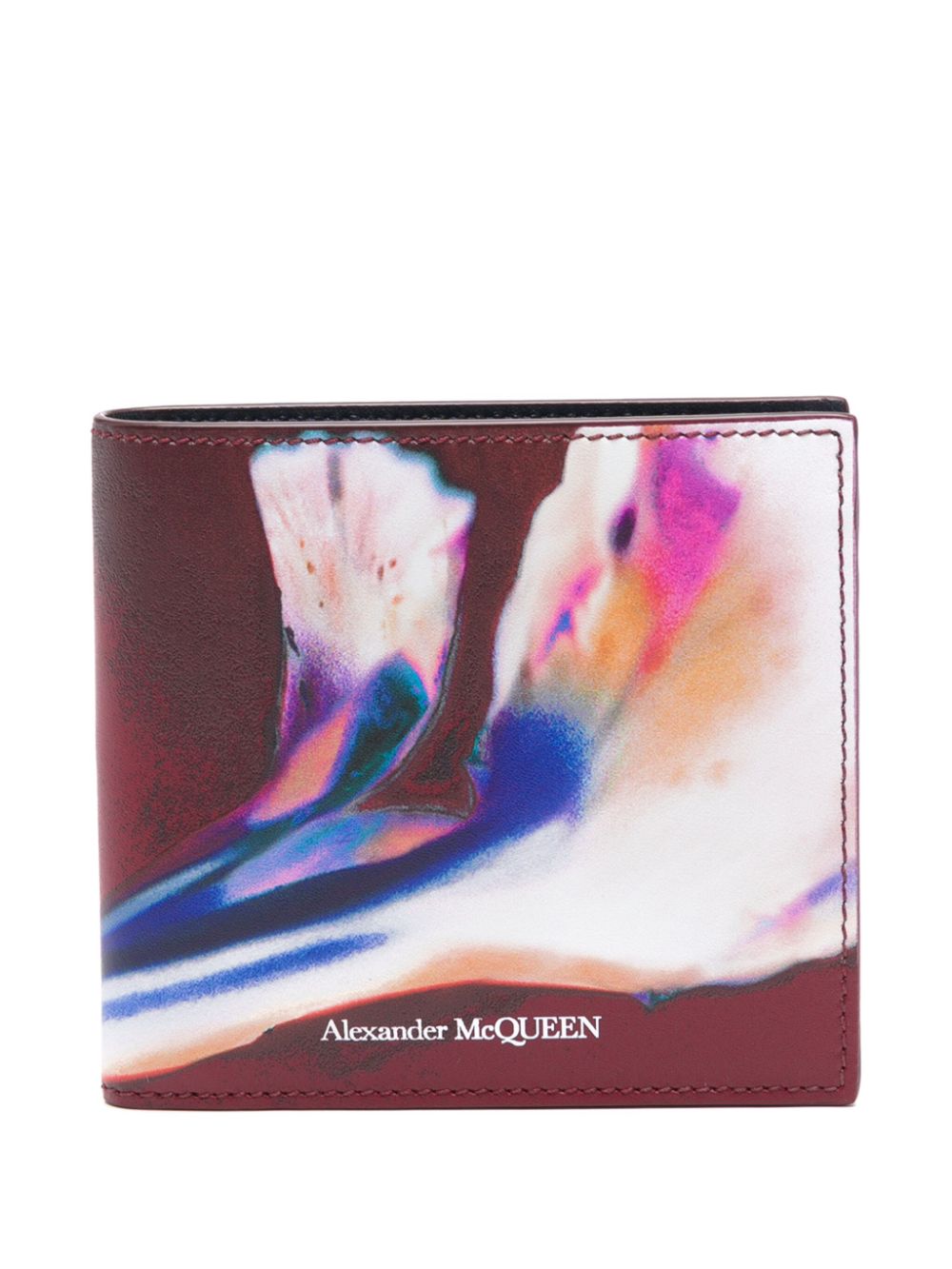 Alexander McQueen Pre-Owned floral-print wallet - Red von Alexander McQueen Pre-Owned