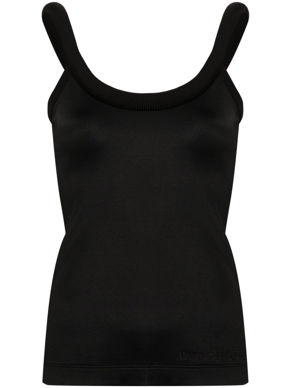 Alexander McQueen 3D-detailing sleeveless top - Black von Alexander McQueen