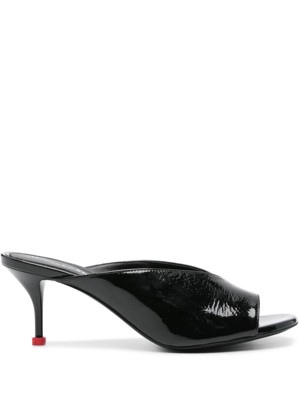 Alexander McQueen 70mm patent leather sandals - Black von Alexander McQueen