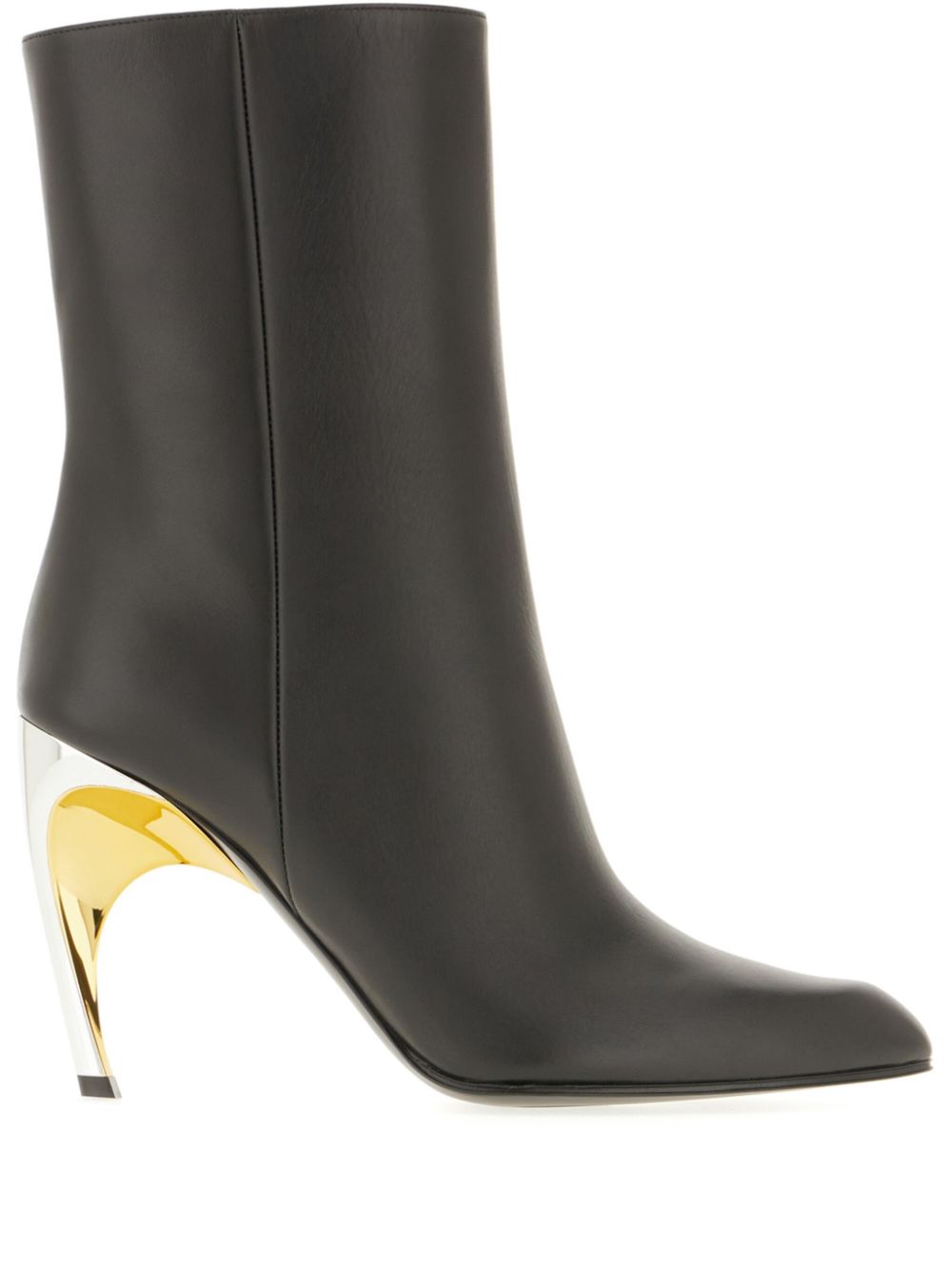 Alexander McQueen 95mm leather ankle boots - Black von Alexander McQueen