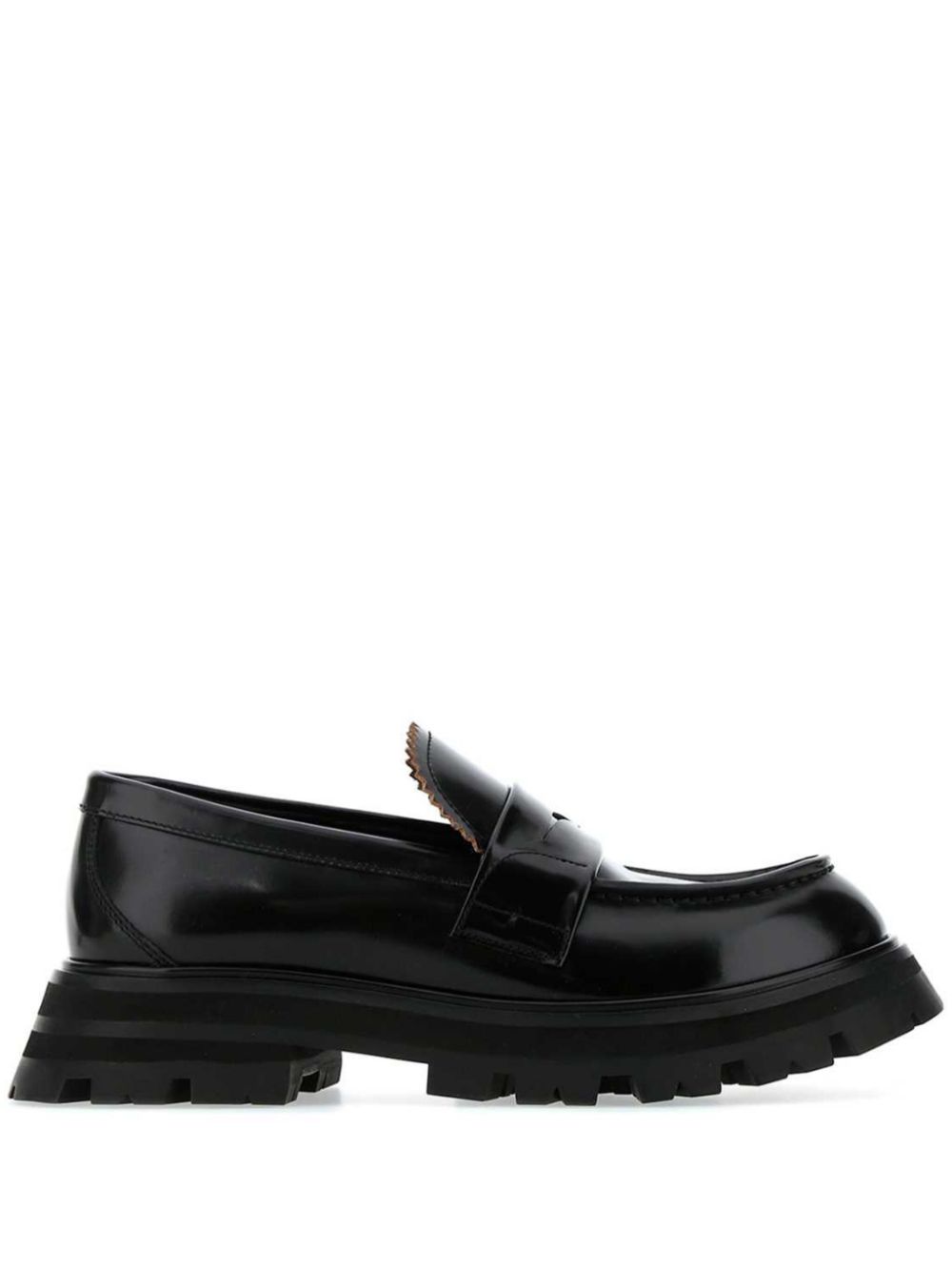 Alexander McQueen Wander leather loafers - Black von Alexander McQueen