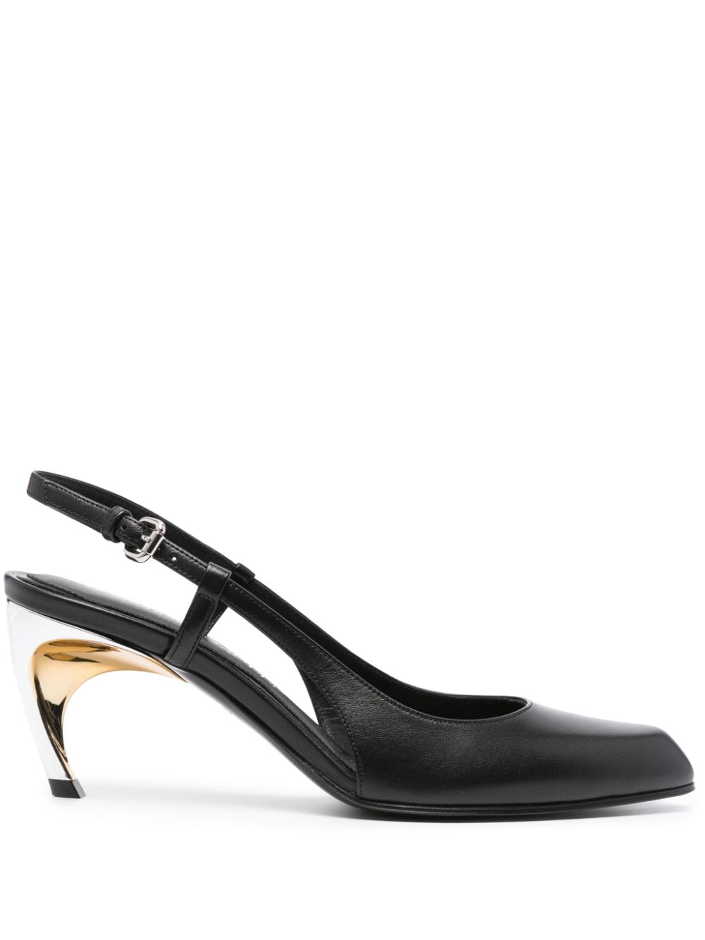 Alexander McQueen Armadillo 65mm slingback pumps - Black von Alexander McQueen