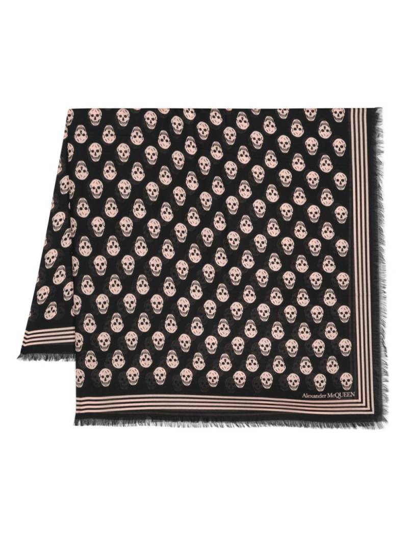 Alexander McQueen Biker skull-print scarf - Black von Alexander McQueen