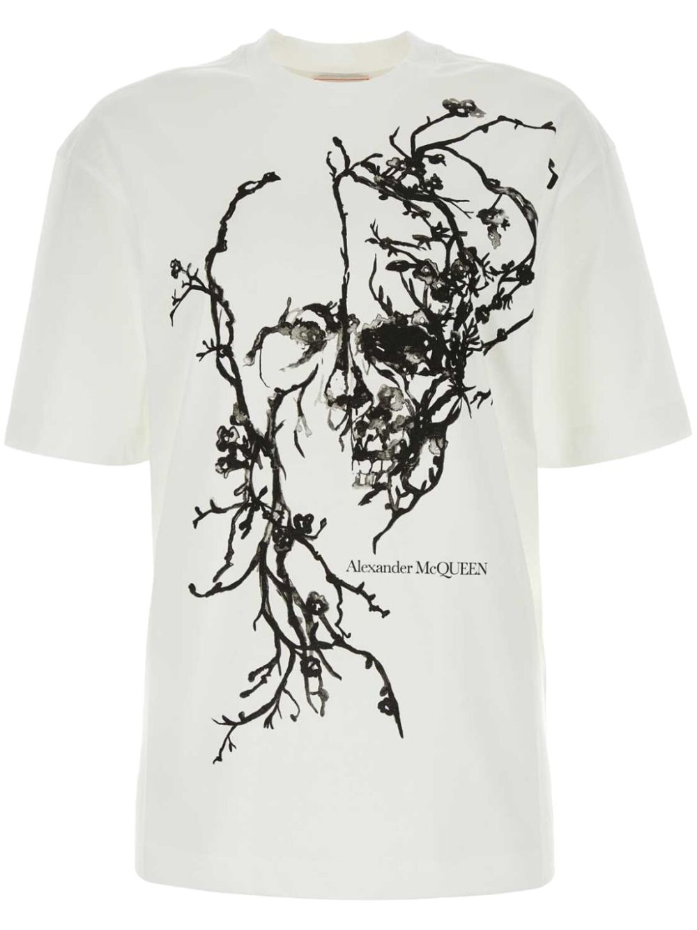 Alexander McQueen Cherry Blossom Skull oversized t-shirt - White von Alexander McQueen