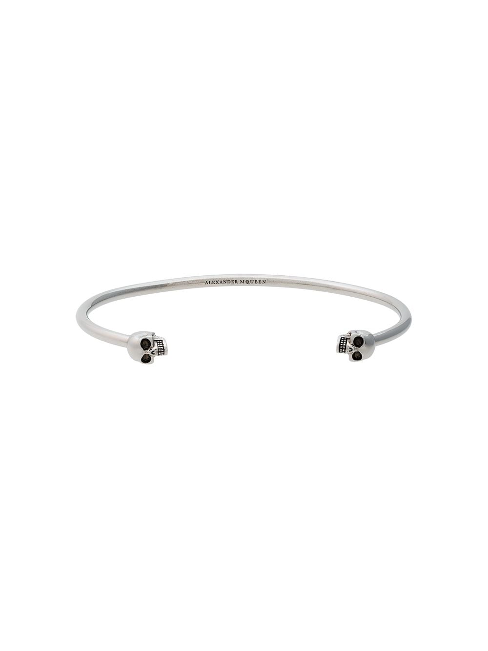 Alexander McQueen Double skull bangle - Metallic von Alexander McQueen