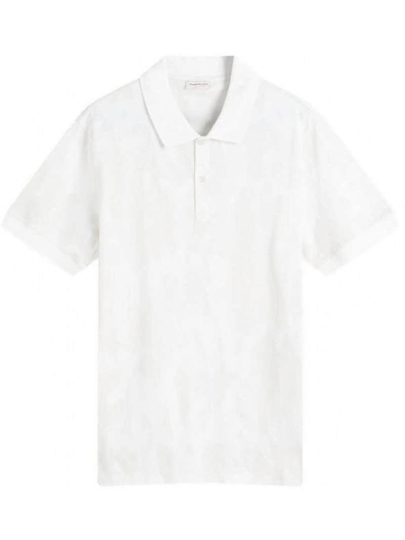 Alexander McQueen Graffiti polo shirt - White von Alexander McQueen