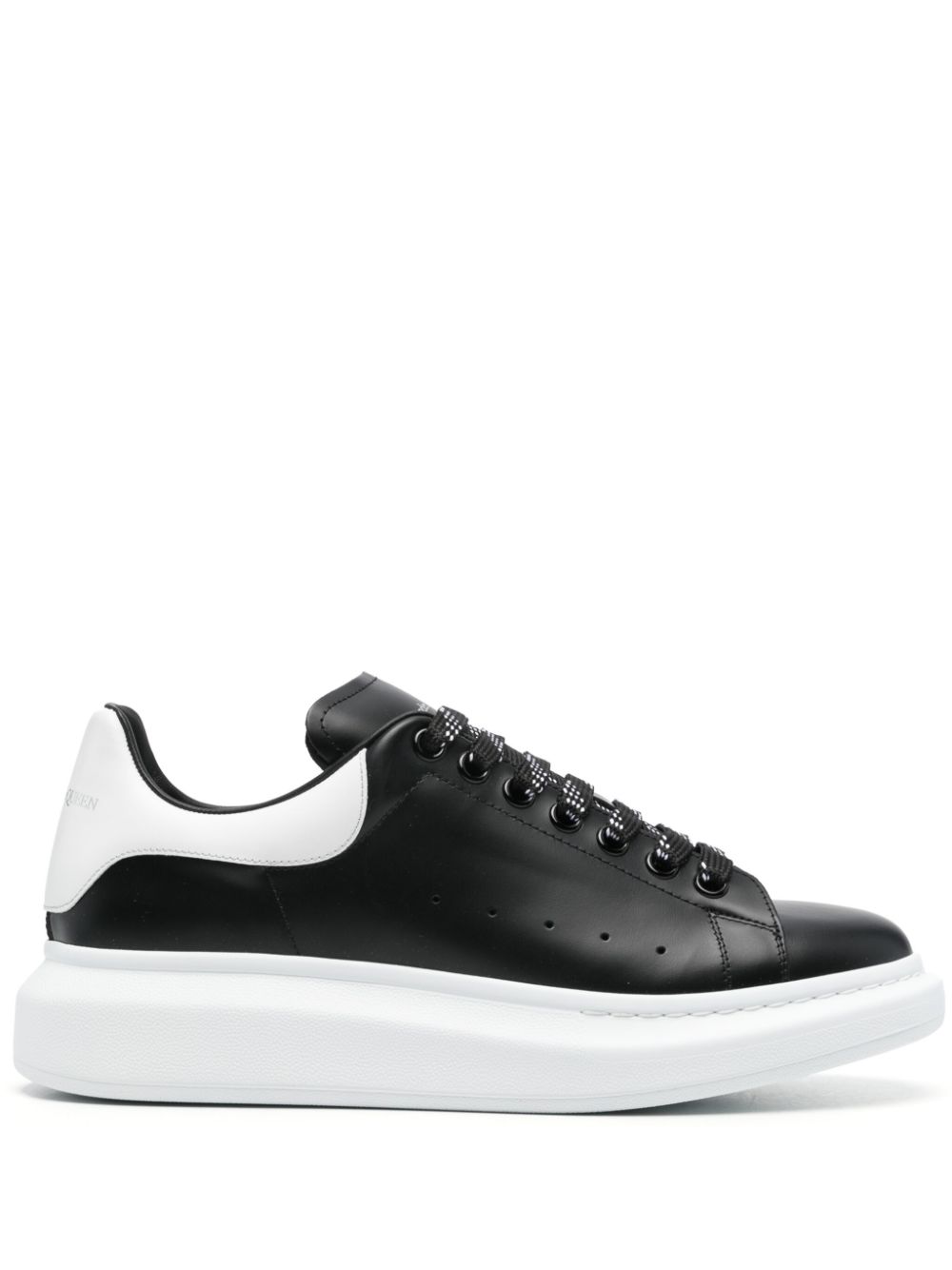 Alexander McQueen Larry leather sneakers - Black von Alexander McQueen