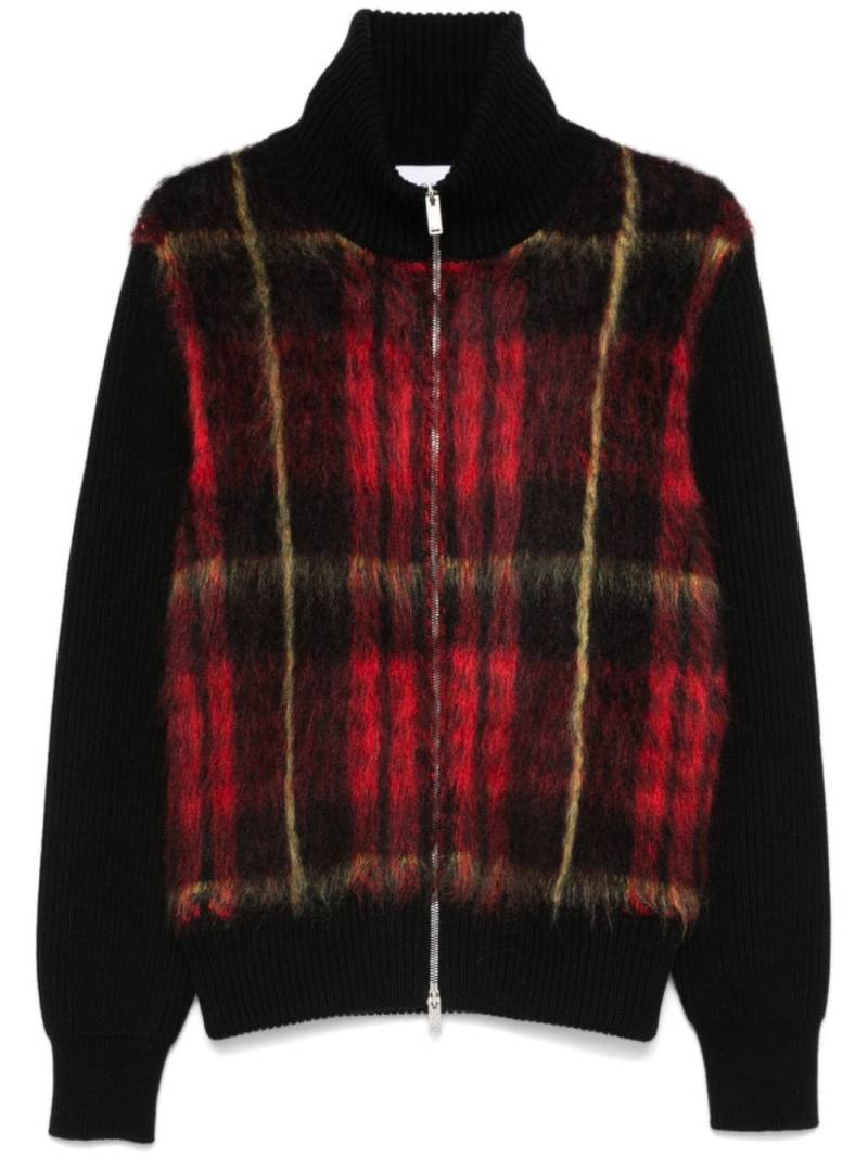 Alexander McQueen MacQueen-tartan zip-up cardigan - Red von Alexander McQueen