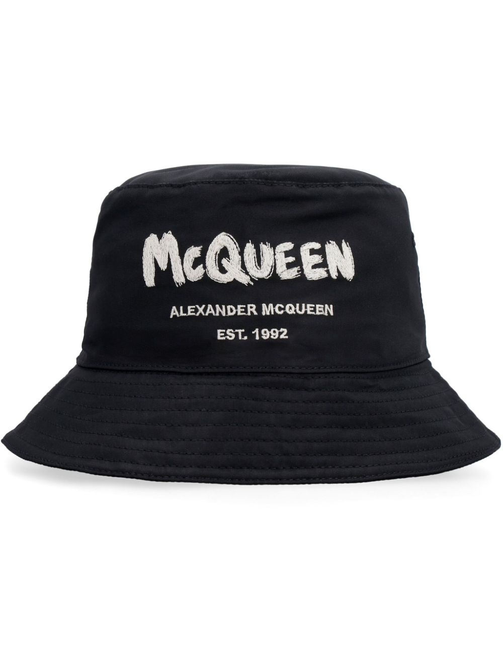 Alexander McQueen McQueen Graffiti bucket hat - Black von Alexander McQueen