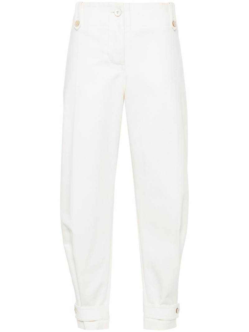 Alexander McQueen cotton trousers - White von Alexander McQueen