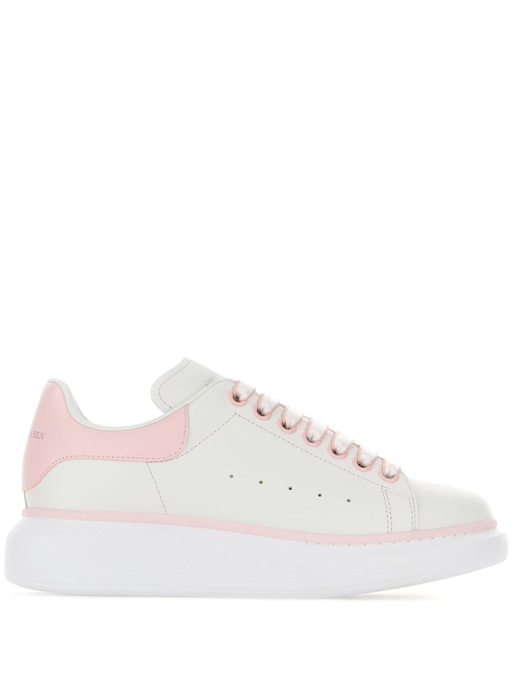 Alexander McQueen Oversized chunky leather sneakers - Pink von Alexander McQueen