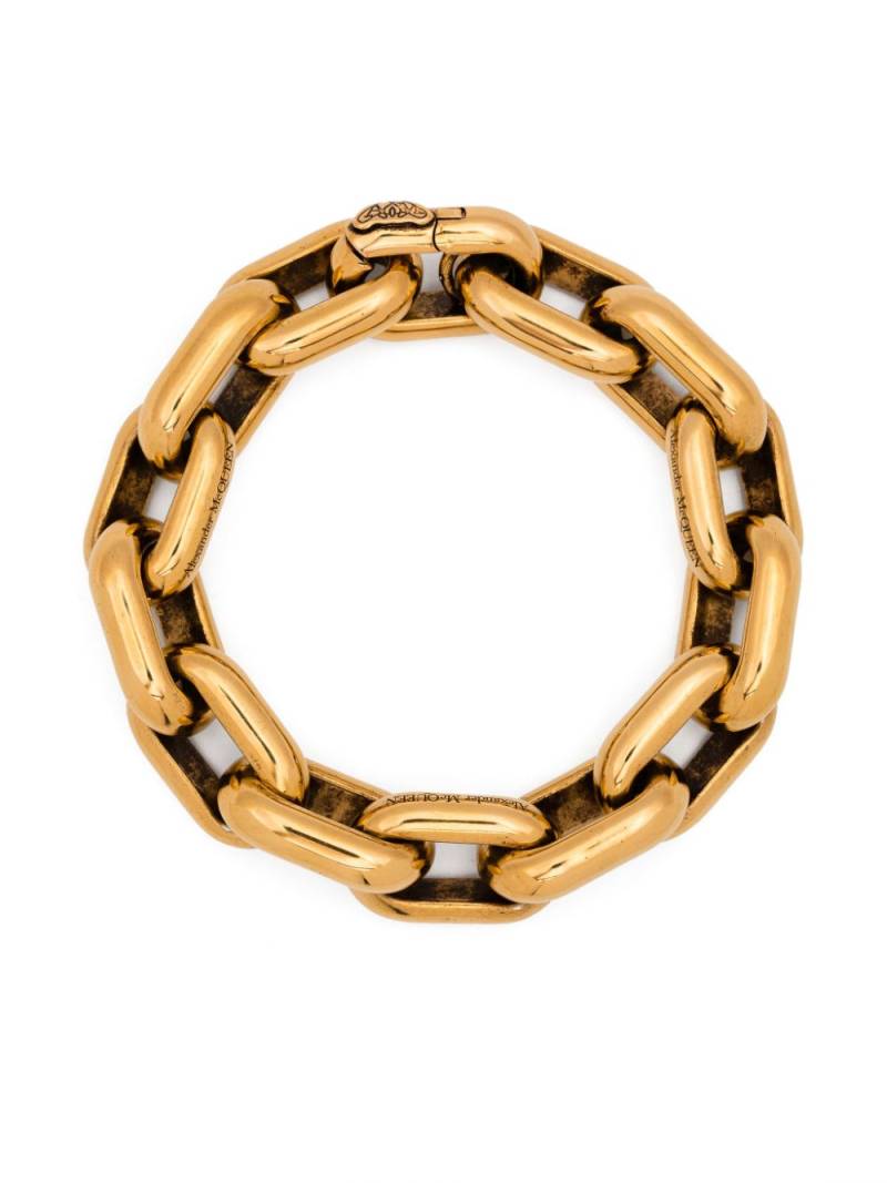 Alexander McQueen Peak chain bracelet - Gold von Alexander McQueen