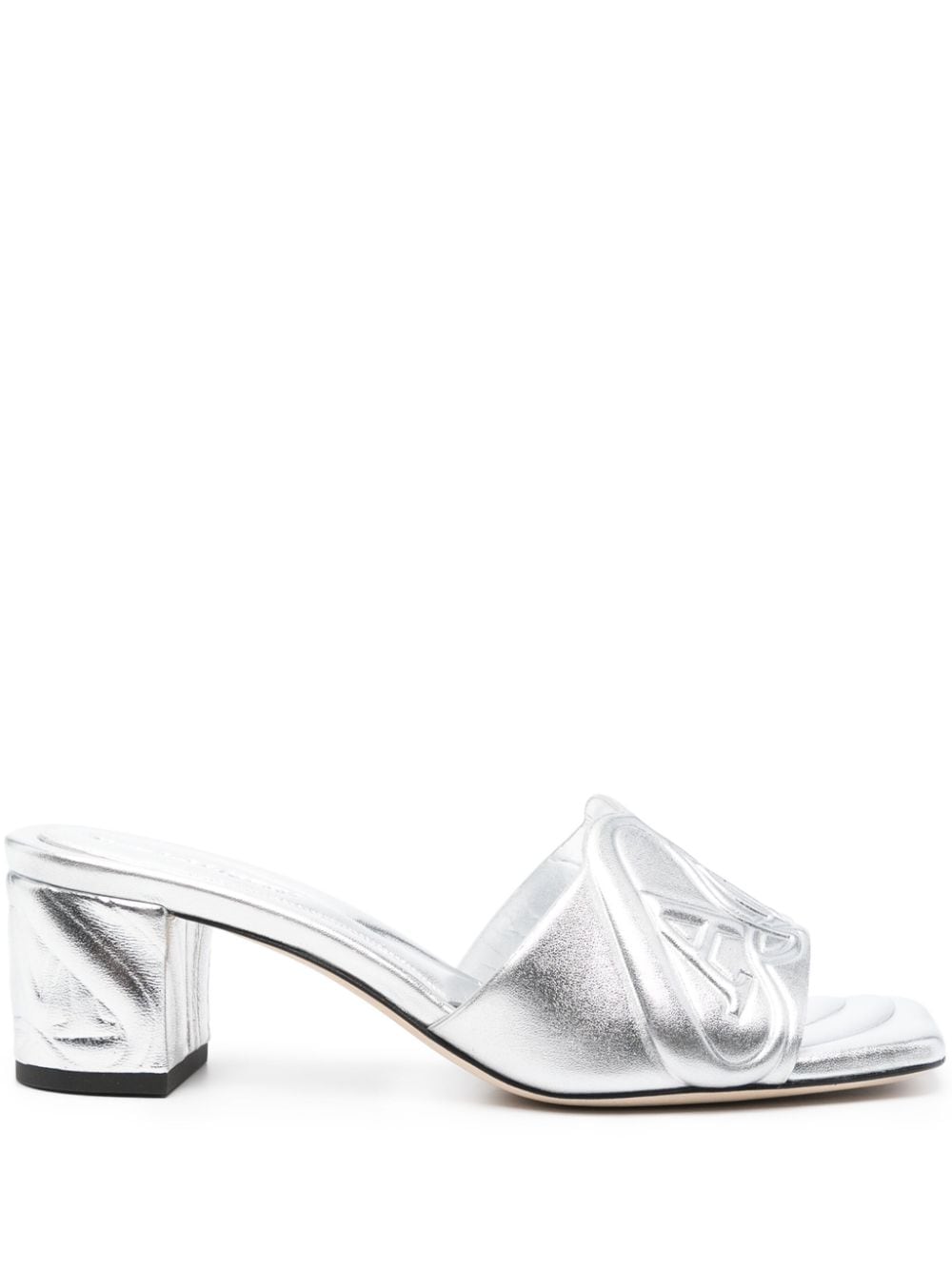 Alexander McQueen Seal 60mm mules - Silver von Alexander McQueen