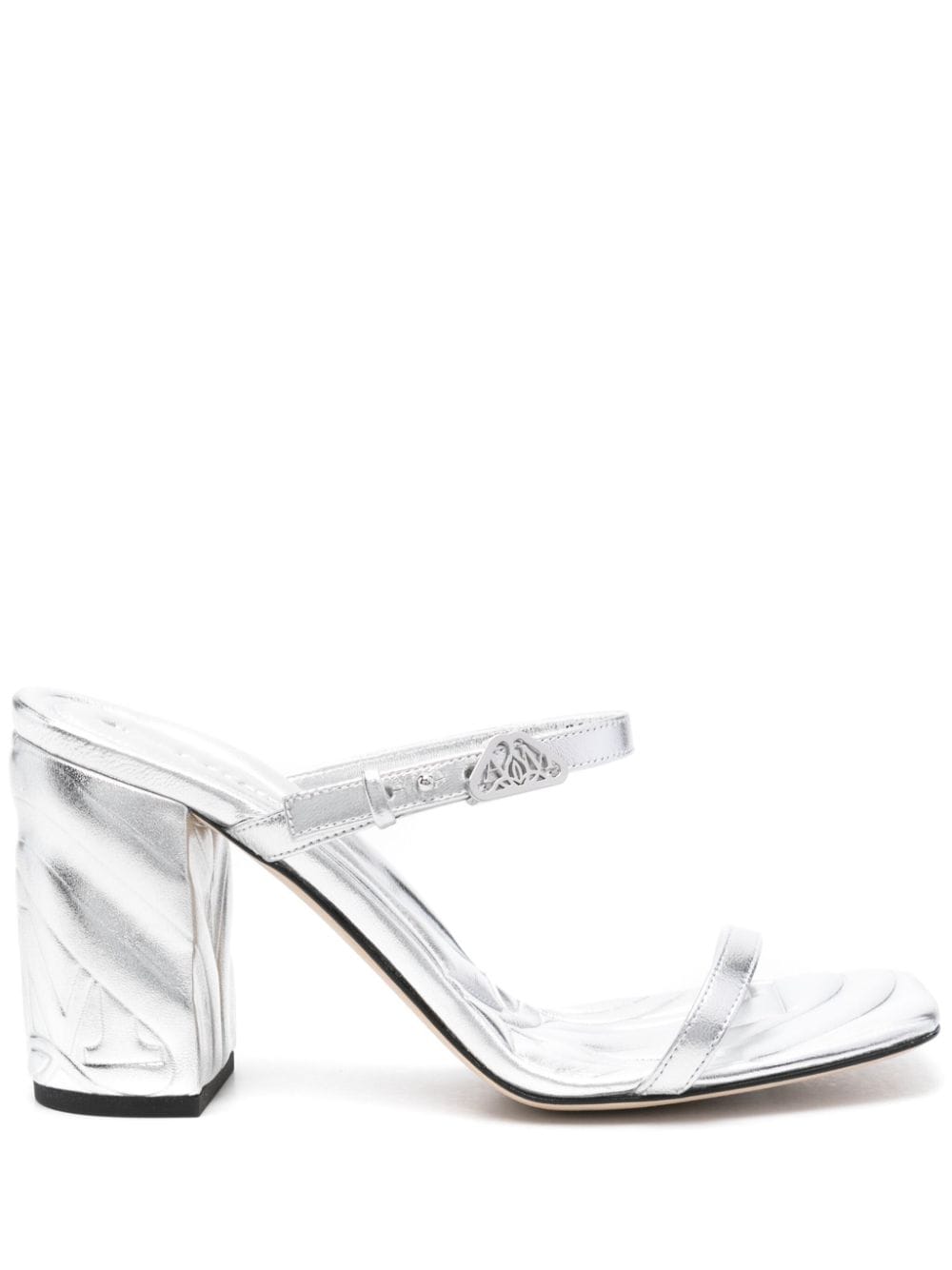 Alexander McQueen 85mm Seal sandals - Silver von Alexander McQueen