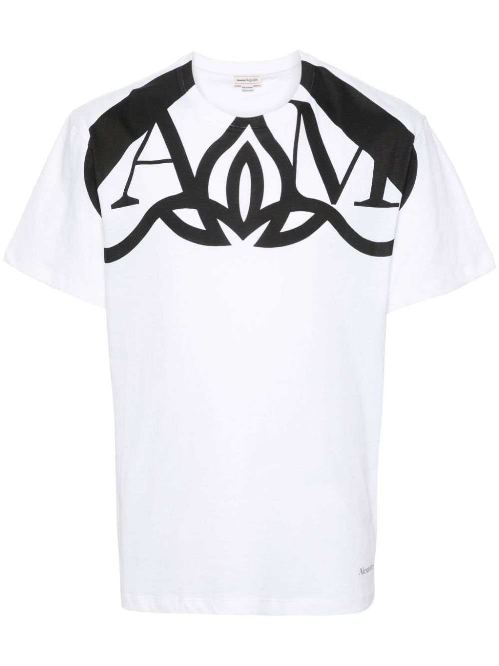 Alexander McQueen Seal Harness cotton T-shirt - White von Alexander McQueen