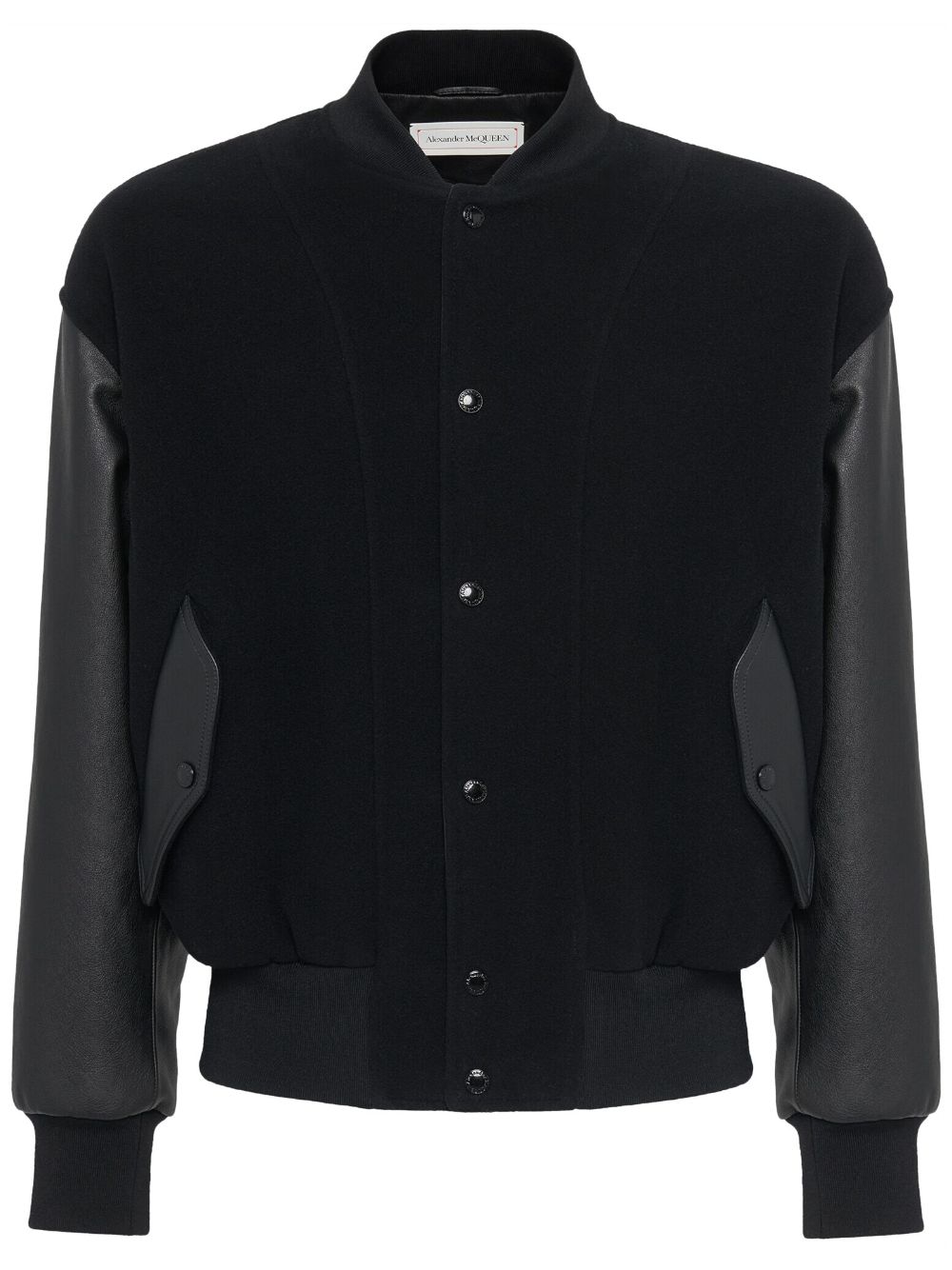 Alexander McQueen Seal-appliqué bomber jacket - Black von Alexander McQueen