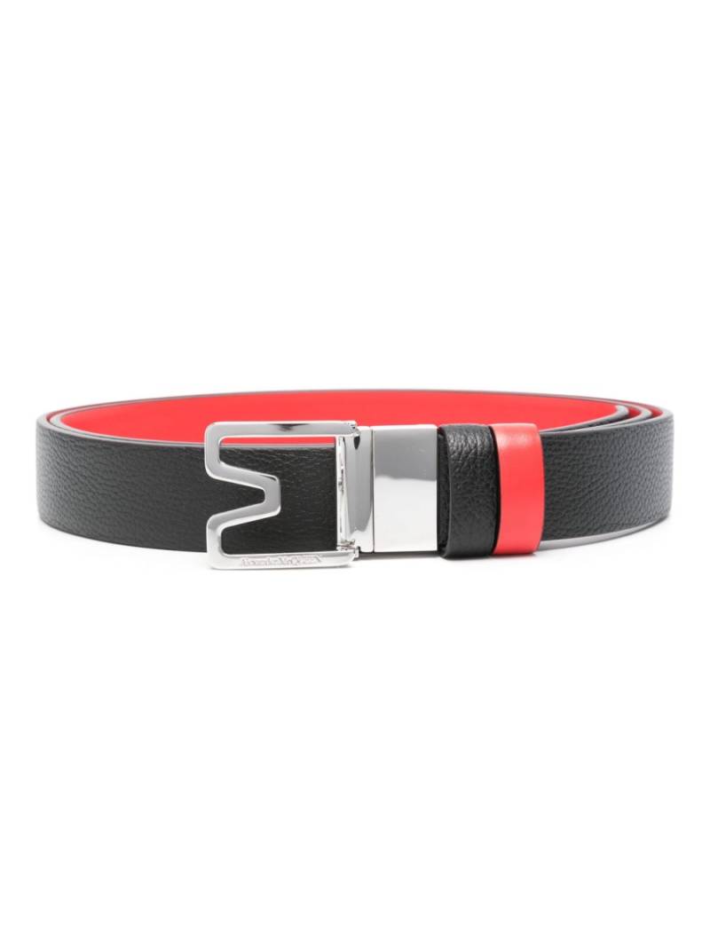 Alexander McQueen Sharp belt - Black von Alexander McQueen