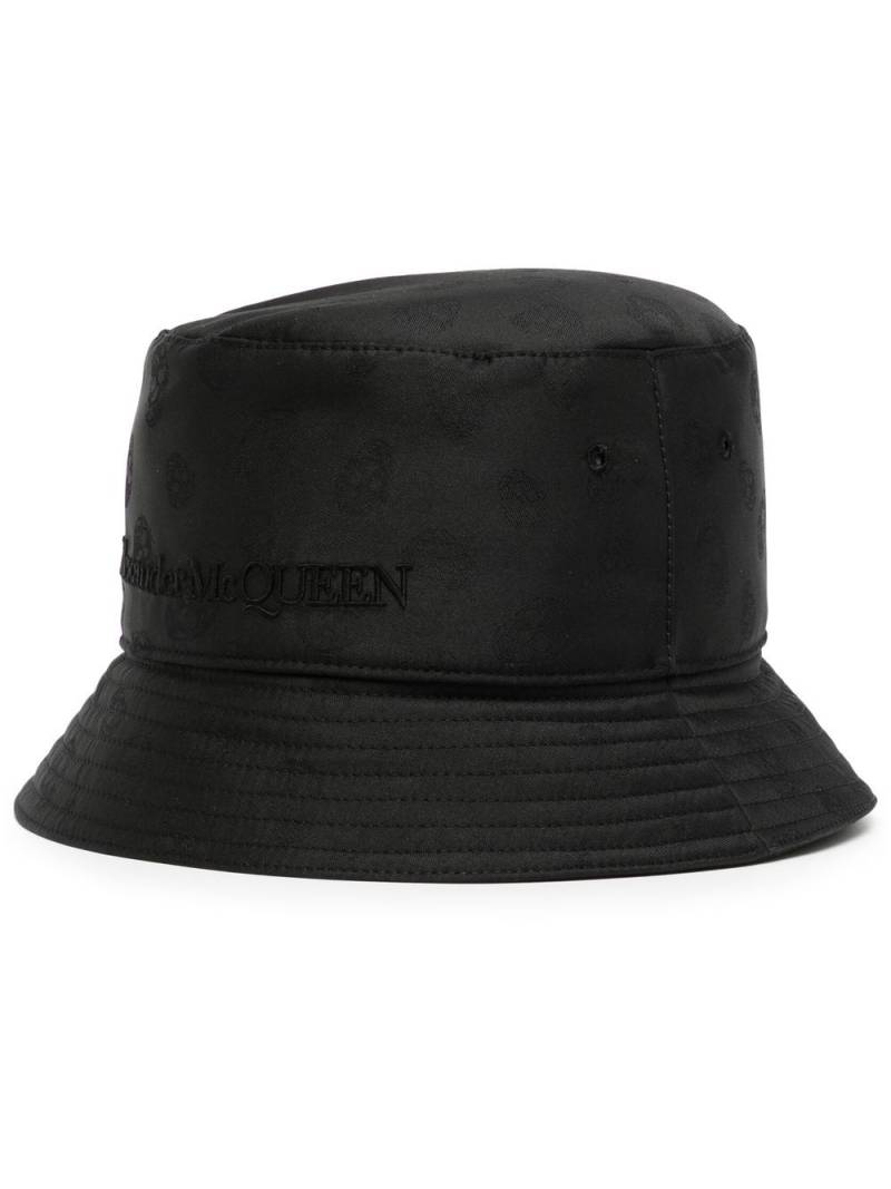 Alexander McQueen Skull-Jacquard bucket hat - Black von Alexander McQueen