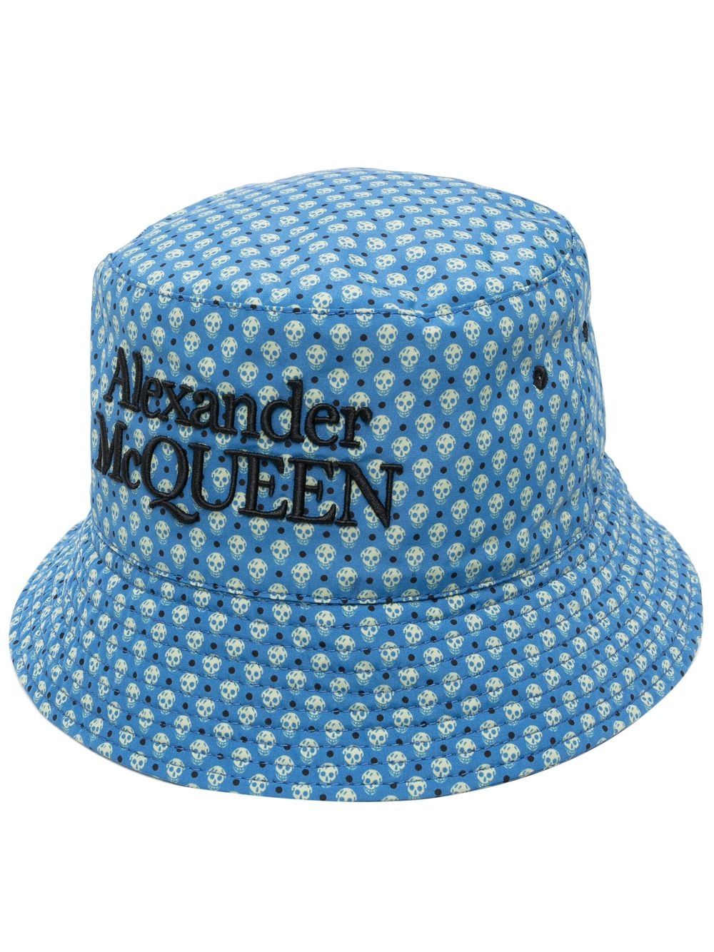 Alexander McQueen Skull-print bucket hat - Blue von Alexander McQueen