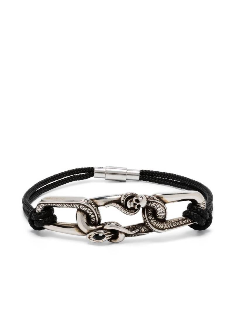 Alexander McQueen Snake And Skull bracelet - Silver von Alexander McQueen