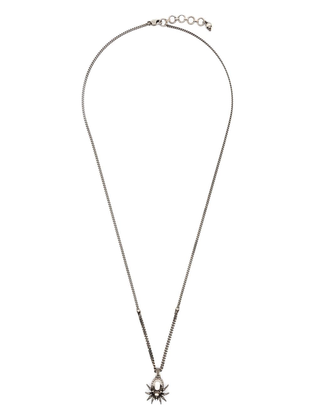 Alexander McQueen Spider-pendant necklace - Silver von Alexander McQueen