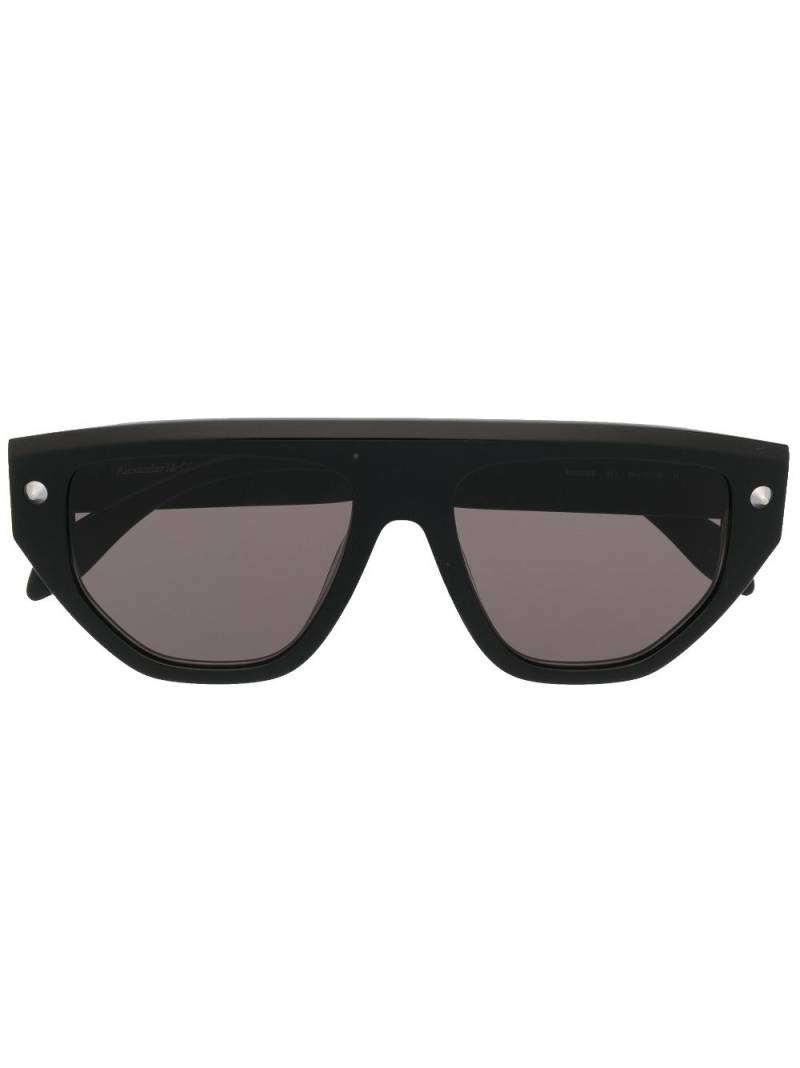 Alexander McQueen Spike Studs geometric-frame sunglasses - Black von Alexander McQueen