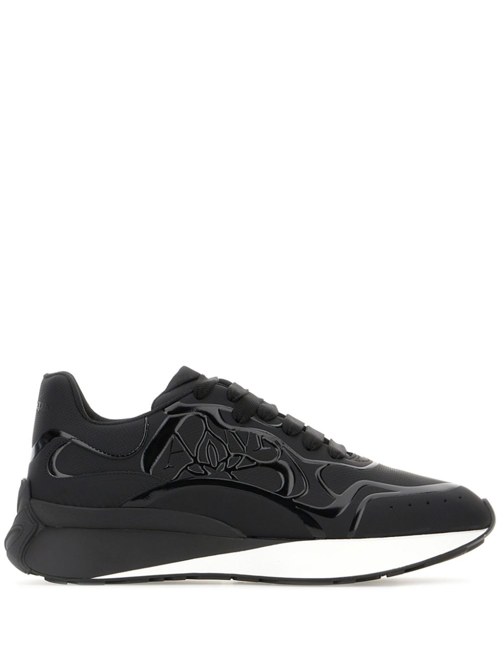 Alexander McQueen Sprint Runner leather low-top sneakers - Black von Alexander McQueen