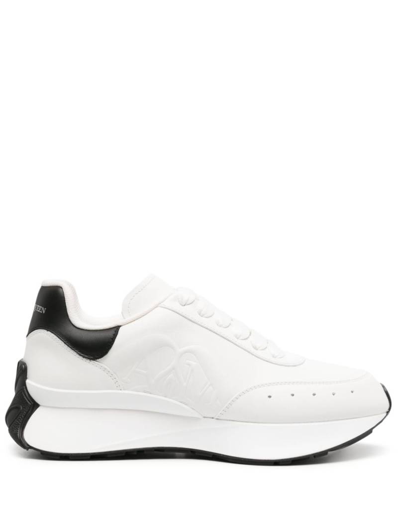 Alexander McQueen Sprint Runner leather sneakers - White von Alexander McQueen