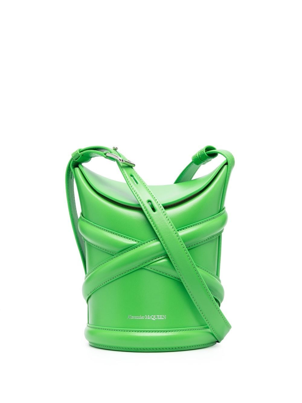 Alexander McQueen The Curve bucket bag - Green von Alexander McQueen