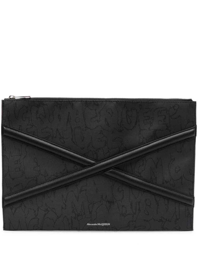 Alexander McQueen The Harness zipped clutch - Black von Alexander McQueen