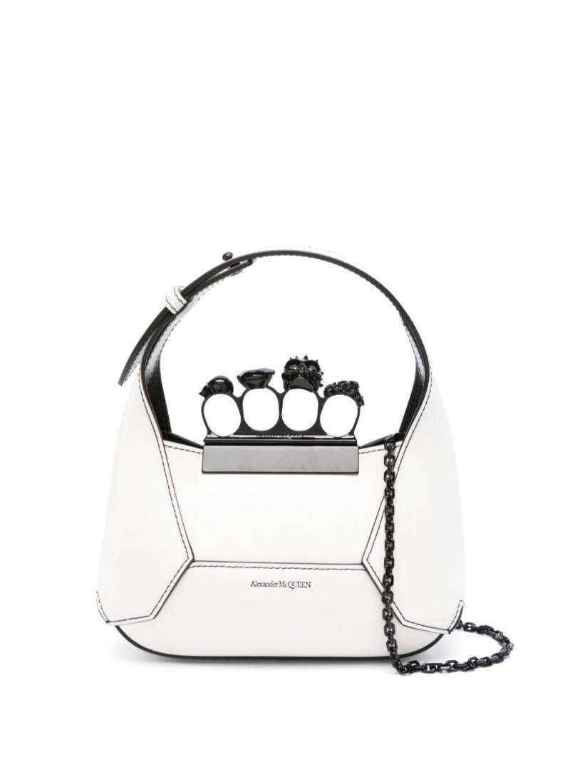 Alexander McQueen mini Jeweled tote bag - White von Alexander McQueen