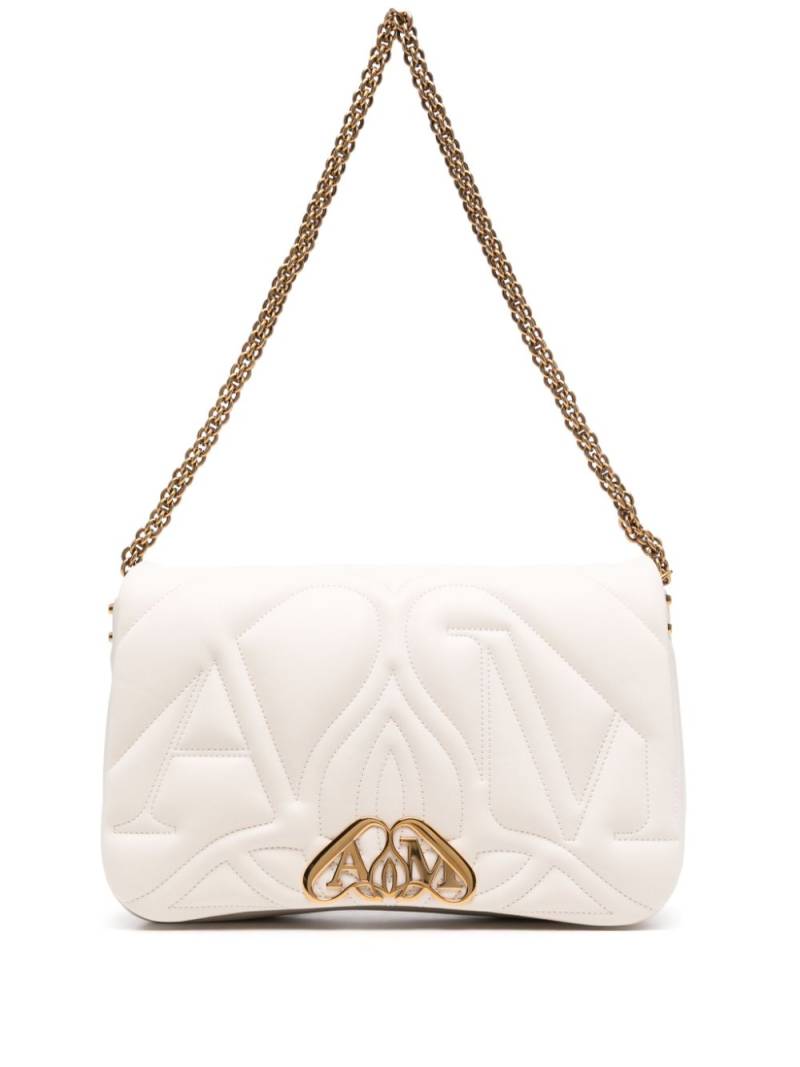 Alexander McQueen The Seal shoulder bag - White von Alexander McQueen