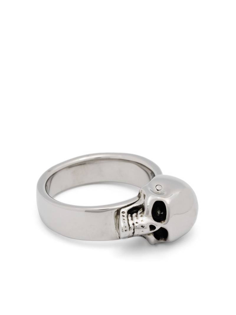 Alexander McQueen The Side Skull ring - Silver von Alexander McQueen