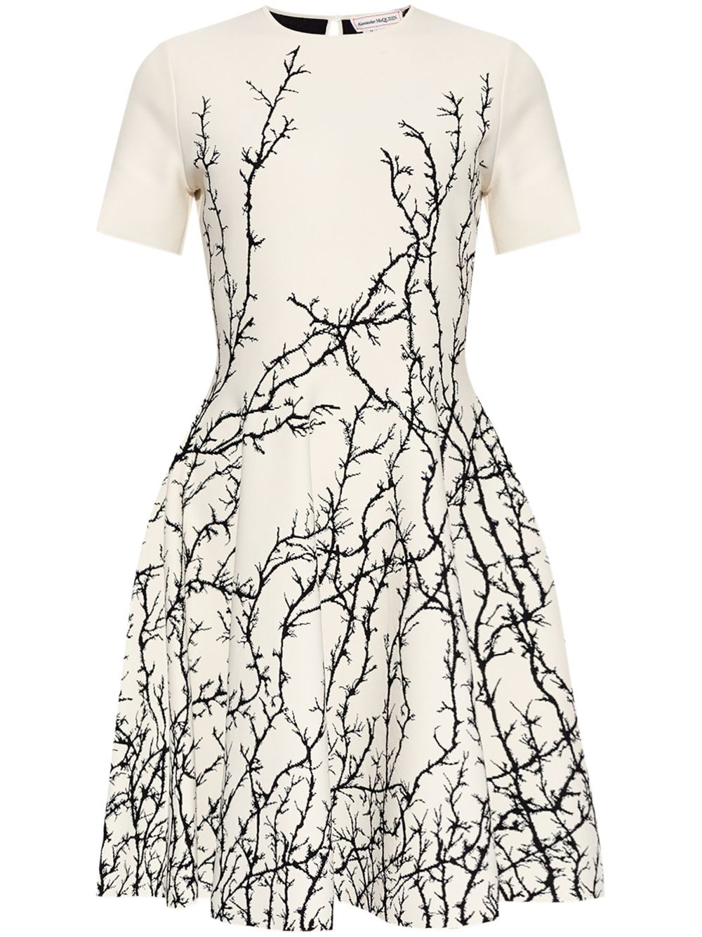 Alexander McQueen Thorn Branches mini dress - White von Alexander McQueen