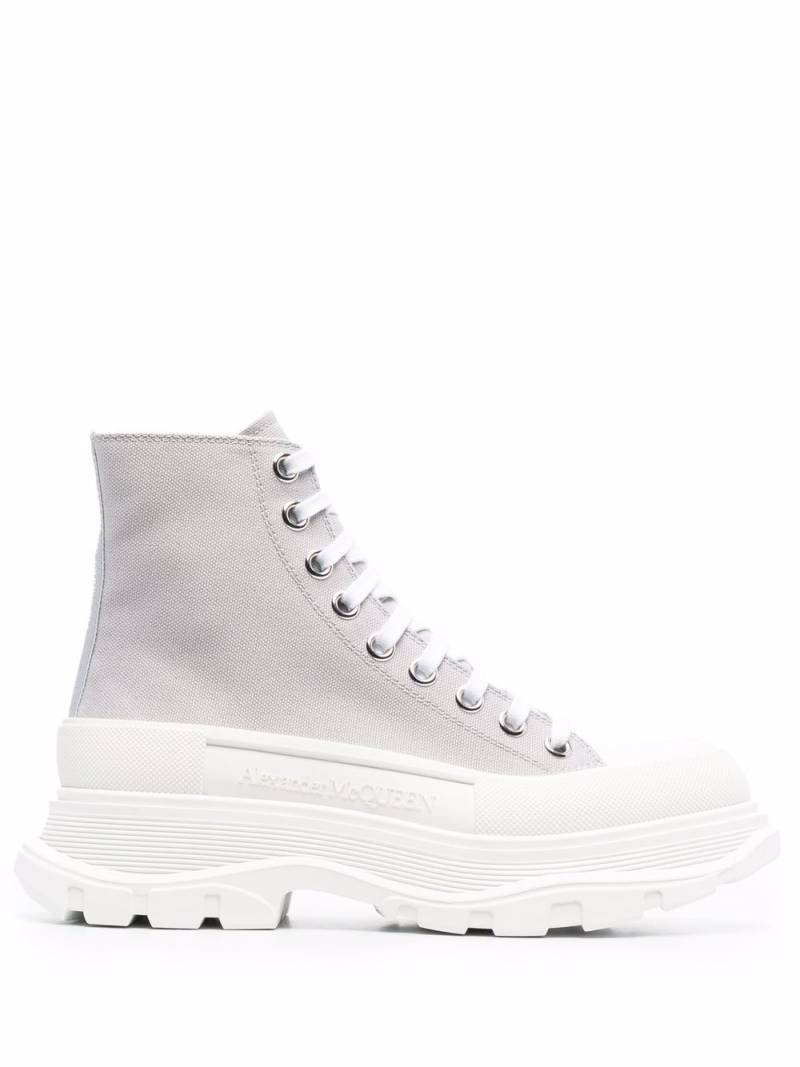 Alexander McQueen Tread Slick boots - Grey von Alexander McQueen