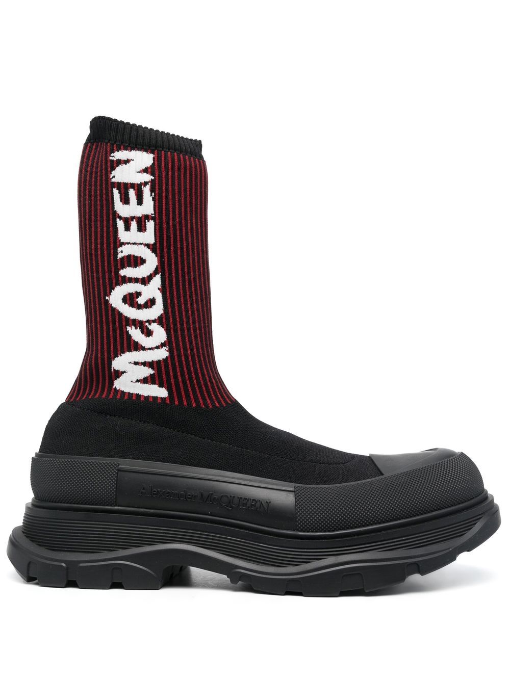 Alexander McQueen Tread Slick sock boots - Black von Alexander McQueen