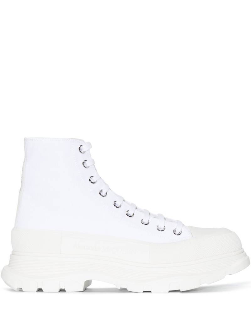 Alexander McQueen Tread Slick high-top sneakers - White von Alexander McQueen