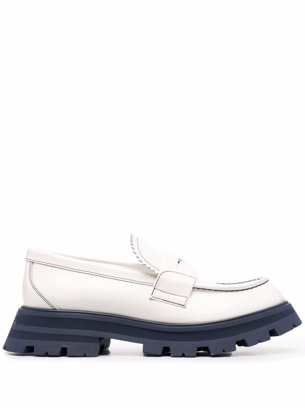 Alexander McQueen Wander chunky lug loafers - White von Alexander McQueen